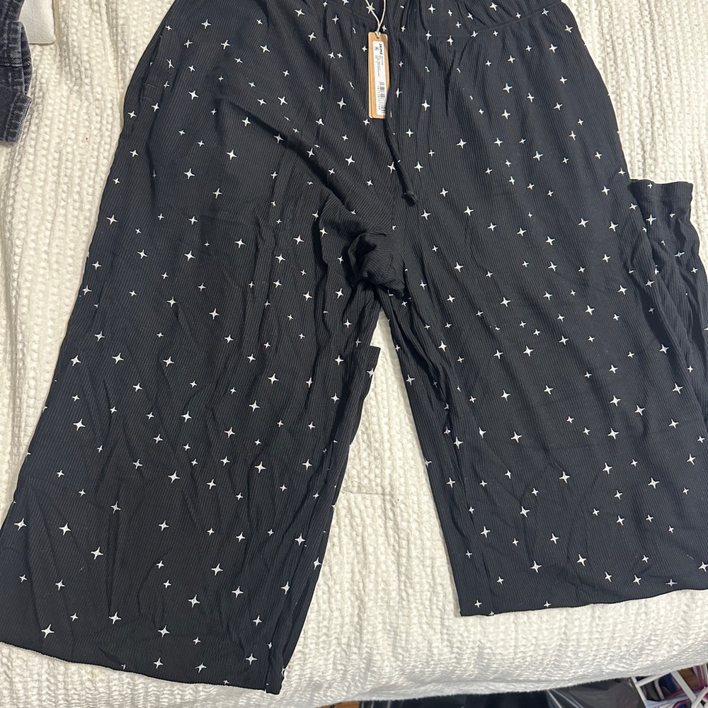 SKIMS Black Star Pajama Pants